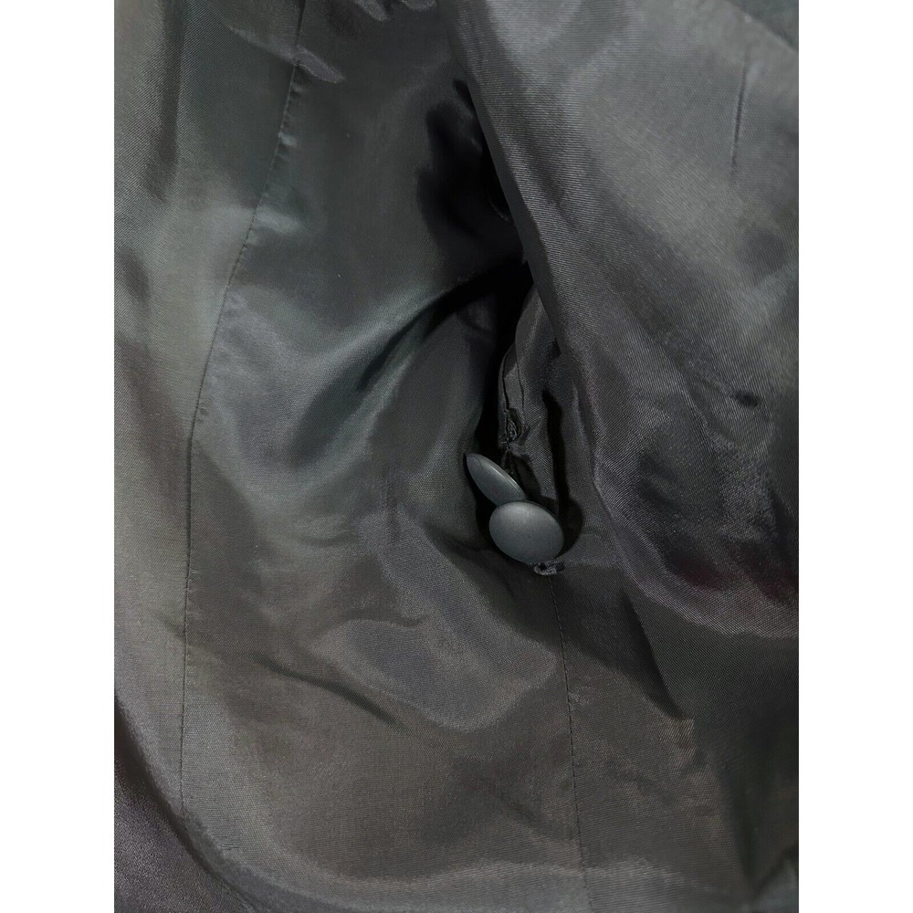 Vintage Tahari Wool Blend Notch Collar Trench Coat Women's 8 - Picture 15 of 16